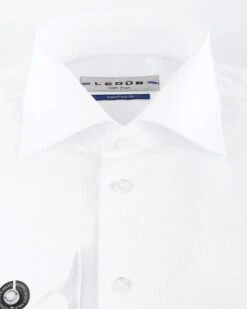Ledub Strijkvrij SL7 Shirt Wit -Kleding Kortings Winkel 11526 12