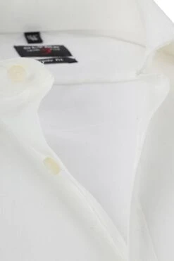Olymp Body Fit Overhemd Dubbelmanchet Ecru -Kleding Kortings Winkel 12580 8 1