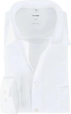 OLYMP Luxor Strijkvrij Shirt Comfort Fit Wit -Kleding Kortings Winkel 13228 6 1