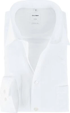 OLYMP Luxor Strijkvrij Shirt Comfort Fit Wit