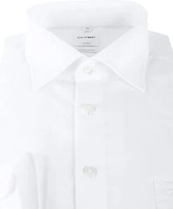 OLYMP Luxor Strijkvrij Shirt Comfort Fit Wit -Kleding Kortings Winkel 13228 8