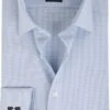 OLYMP Luxor Shirt SL7 Modern Fit Blauw Ruit -Kleding Kortings Winkel 14249 1