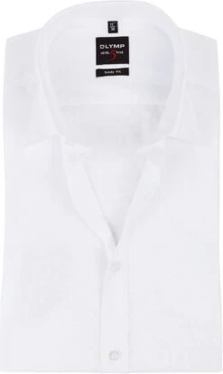 OLYMP Level 5 Korte Mouw Wit -Kleding Kortings Winkel 58606 6 1
