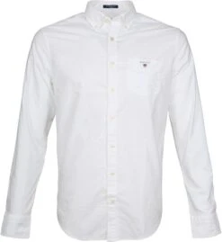Gant Casual Overhemd Oxford Wit