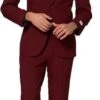 OppoSuits Kostuum Blazing Burgundy -Kleding Kortings Winkel 62658 1