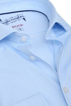 Pure H.Tico The Functional Shirt Strepen Blauw -Kleding Kortings Winkel 64810 2