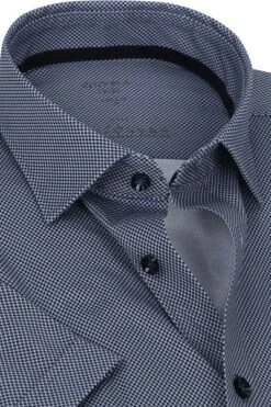 OLYMP KM Overhemd Luxor 24/Seven MF Marine Blauw -Kleding Kortings Winkel 69126 2 1