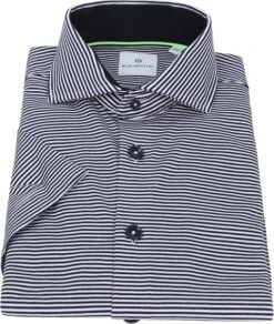 Blue Industry KM Overhemd Strepen Blauw -Kleding Kortings Winkel 69131 3