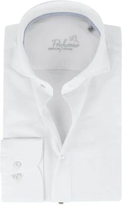 Profuomo Overhemd Recycled Cotton Wit