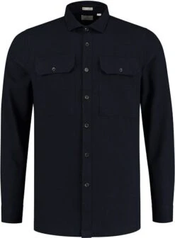 Dstrezzed Overhemd Flanel Donkerblauw