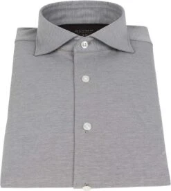 OLYMP Luxor Jersey Stretch Overhemd 24/Seven Grijs -Kleding Kortings Winkel 70781 3