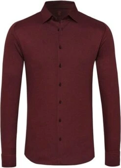 Desoto Overhemd Strijkvrij Modern Kent Donkerpaars -Kleding Kortings Winkel 71268 1 1