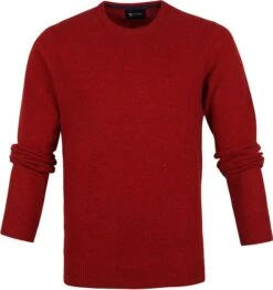 Suitable Lamswol Trui O-Hals Rood