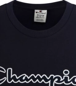 Champion Sweater Script Donkerblauw Logo -Kleding Kortings Winkel 72065 8