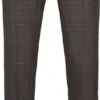 Suitable Pantalon Jersey Ruit Bruin -Kleding Kortings Winkel 72344 1