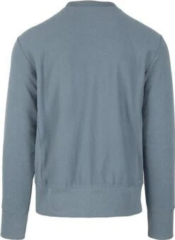 Champion Crewneck Sweater Blauw -Kleding Kortings Winkel 72471 4