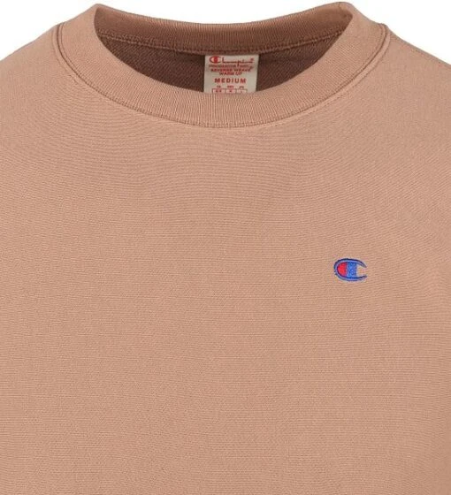 Champion Crewneck Sweater Bruin - Afbeelding 4