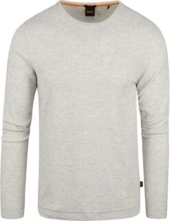 Hugo Boss Trui Tempest Lichtgrijs