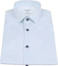 OLYMP Overhemd Level 5 24/Seven Print Wit -Kleding Kortings Winkel 72630 1 1
