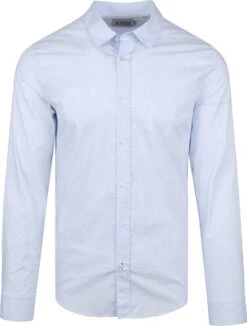 Scotch And Soda Slim-Fit Overhemd Blauw