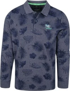 NZA Polo LS Rotokaha Donkerblauw