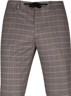 Suitable Pantalon Jersey Bruin Pied De Poule -Kleding Kortings Winkel 73287 2 1