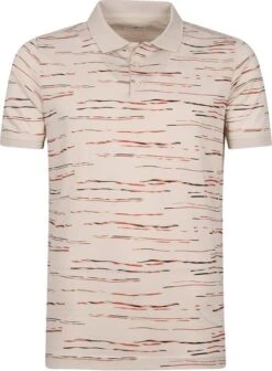 State Of Art Polo Print Beige