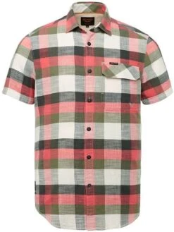 PME Legend Overhemd Roze Geruit -Kleding Kortings Winkel 73767 1 1