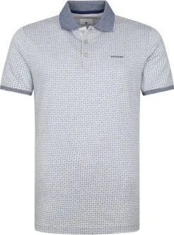 State Of Art Polo Print Grijs Blauw -Kleding Kortings Winkel 73834 1 1