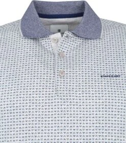 State Of Art Polo Print Grijs Blauw -Kleding Kortings Winkel 73834 2