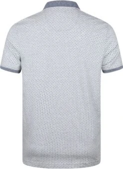 State Of Art Polo Print Grijs Blauw -Kleding Kortings Winkel 73834 4