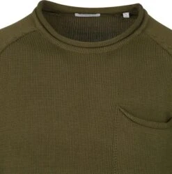 KnowledgeCotton Apparel Sweater Olijf Groen -Kleding Kortings Winkel 74425 2