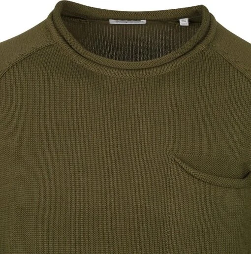 KnowledgeCotton Apparel Sweater Olijf Groen - Afbeelding 4