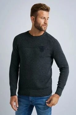 PME Legend Trui O-Neck Antraciet -Kleding Kortings Winkel 74435 4 1