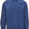 KnowledgeCotton Apparel Overhemd Donkerblauw -Kleding Kortings Winkel 74530 1