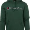 Champion Hoodie Logo Donkergroen -Kleding Kortings Winkel 74877 1