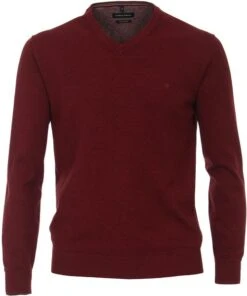 Casa Moda Pullover V-Hals Bordeaux