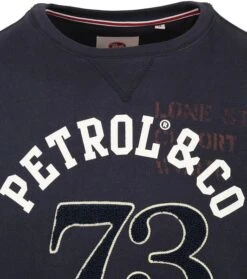 Petrol Sweater Logo Donkerblauw -Kleding Kortings Winkel 74999 2