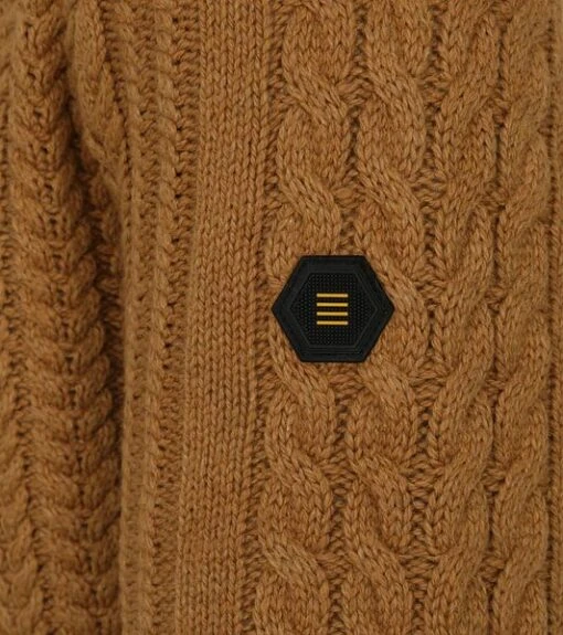 No-Excess No Excess Pullover Mix Wol Gebreid Bruin - Afbeelding 6