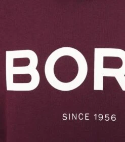Bjorn Borg Sweater Bordeaux Rood Logo -Kleding Kortings Winkel 75147 7
