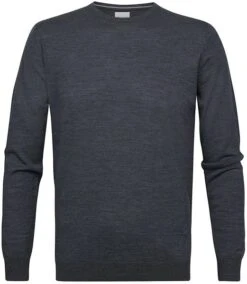 Profuomo Pullover Merinowol Antraciet -Kleding Kortings Winkel 75181 1 1