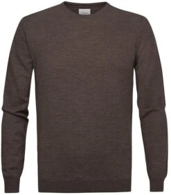 Profuomo Pullover Merinowol Taupe