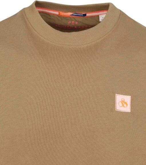Scotch And Soda Essential Sweater Bruin - Afbeelding 4