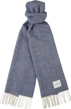 Profuomo Sjaal Lamswol Mid Blauw -Kleding Kortings Winkel 75583 1 1