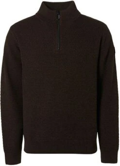 No-Excess No Excess Half Zip Trui Coffee