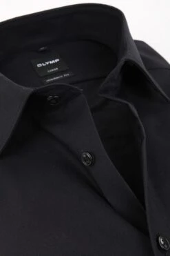 OLYMP Luxor Shirt SL7 MF Zwart -Kleding Kortings Winkel 7571 5 1