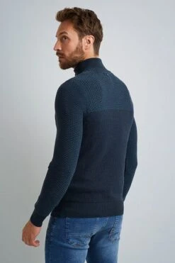 PME Legend Half Zip Plated Donkerblauw -Kleding Kortings Winkel 75883 7