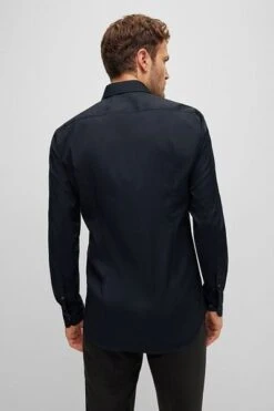 Hugo Boss Hank Zwart Overhemd -Kleding Kortings Winkel 76147 3 1