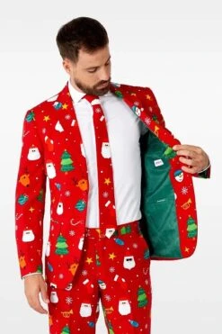 OppoSuits Festivity Rood Kostuum -Kleding Kortings Winkel 76156 2