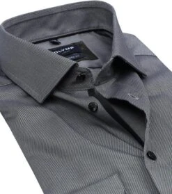 Olymp Luxor Overhemd Modern-Fit Antraciet -Kleding Kortings Winkel 76200 2 1